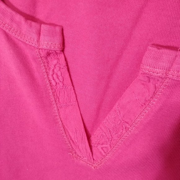 Woolrich Womens Split Neck Short Sleeve Tee Shirt - Size 2XL - Pre-owned - YBZ8B - Picture 5 of 6